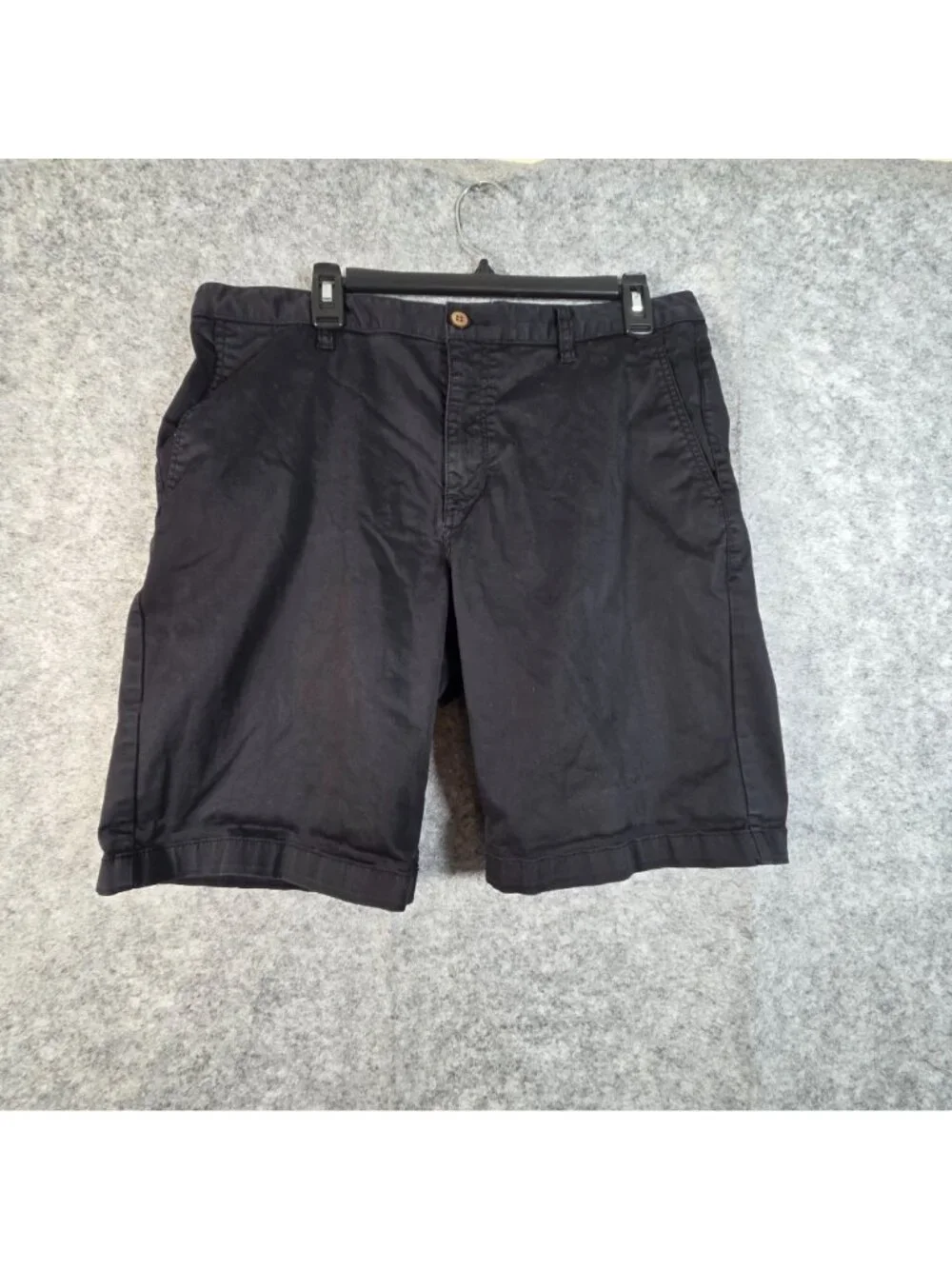 Tommy Bahama Chino Shorts Black Flat Front Casual Classic Fit 36